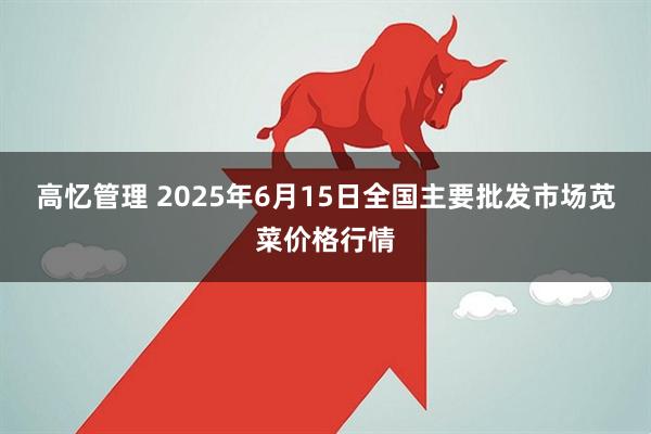 高忆管理 2025年6月15日全国主要批发市场苋菜价格行情