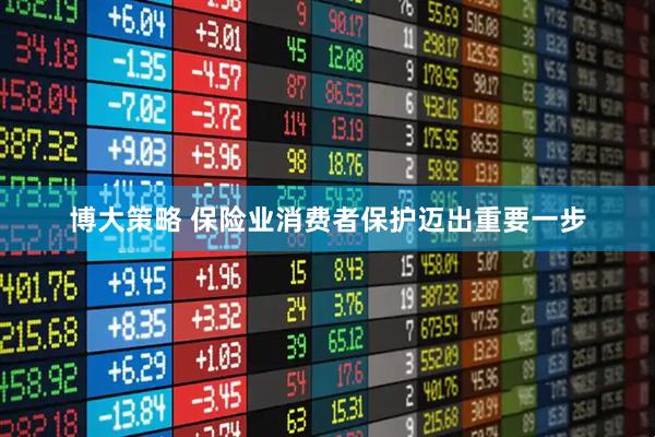 博大策略 保险业消费者保护迈出重要一步